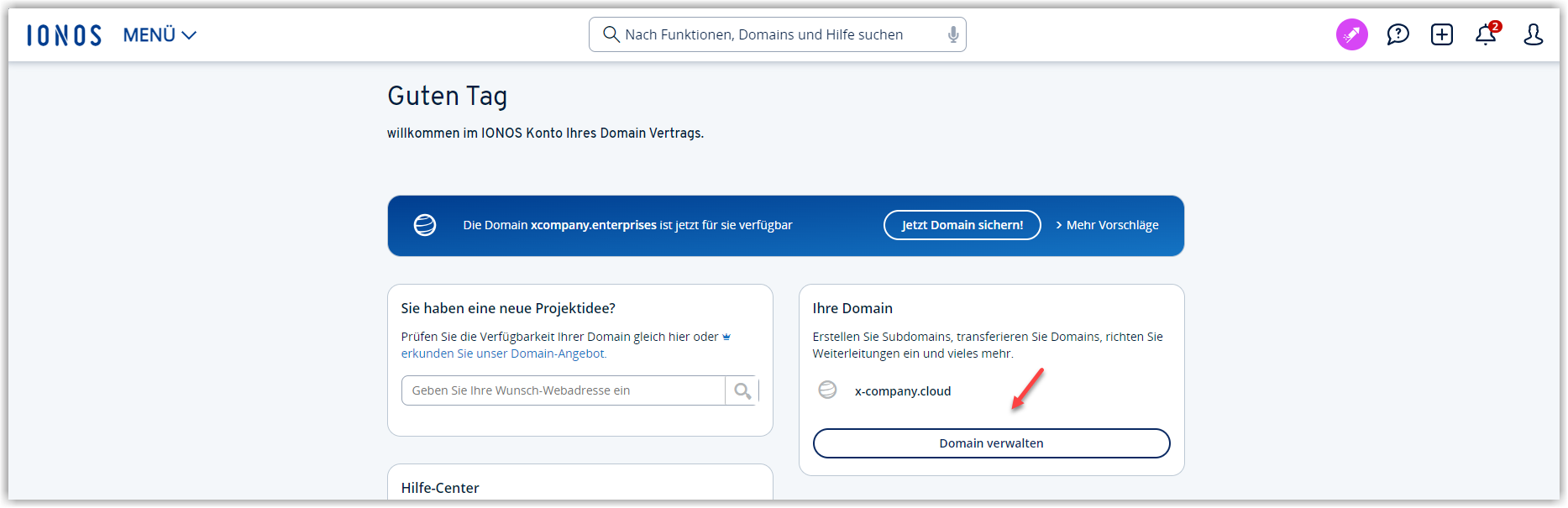 G DATA 365 | Mail Protection Pagina iniziale IONOS