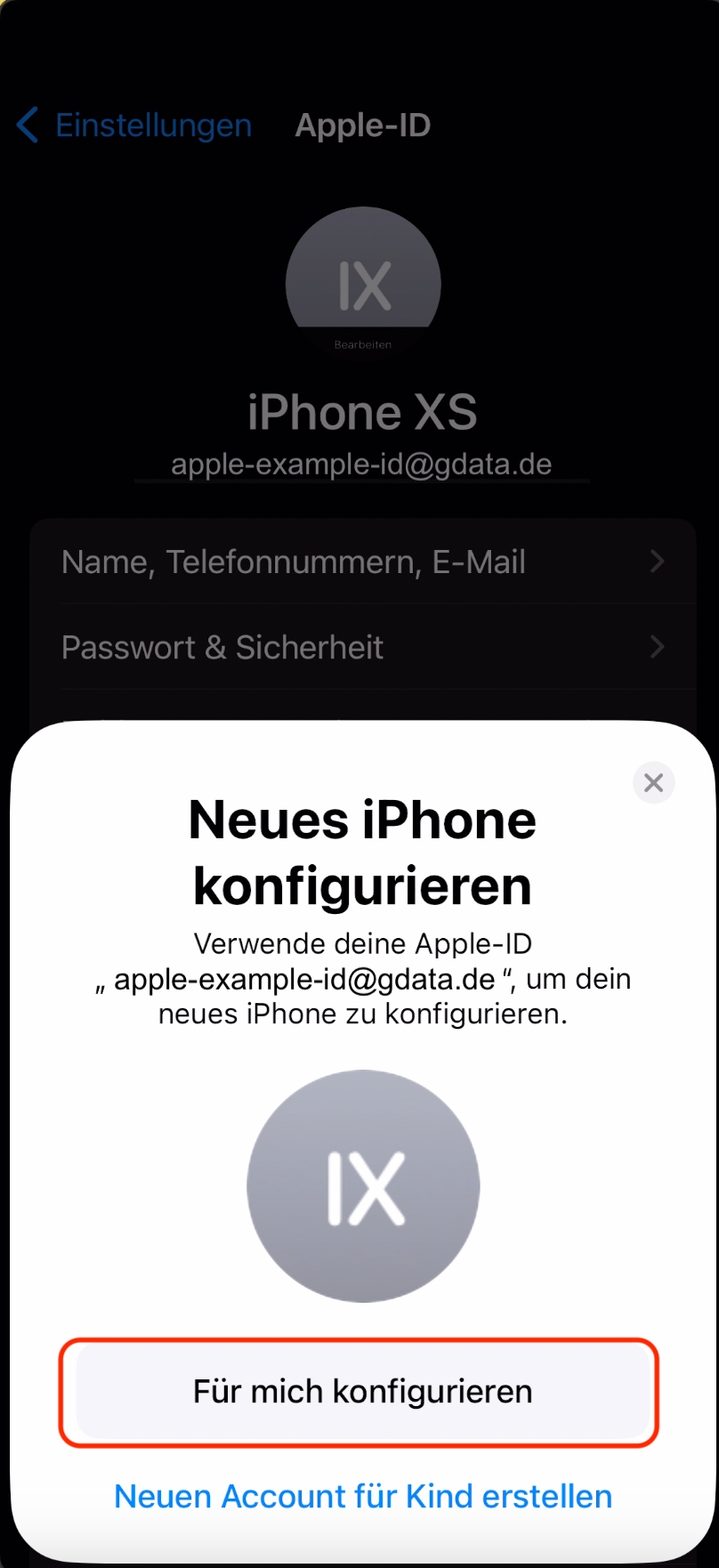 Bevestiging met de camera