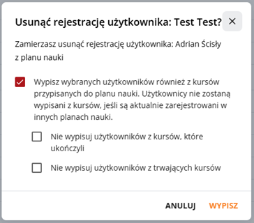 Unenroll User