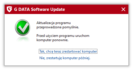 GDATAFORPC ProgrammupdateAabgeschlossen