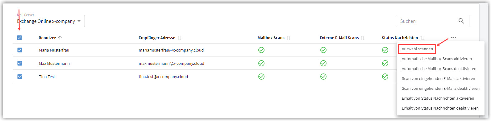 G DATA 365 MailProtection Skanowanie wielu skrzynek pocztowych