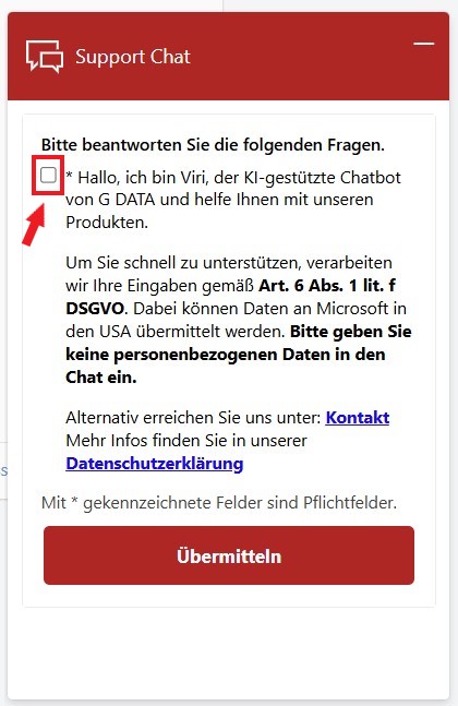 Aceitar a política de privacidade