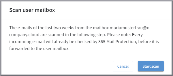 Analisar caixa de correio do G DATA 365 MailProtection