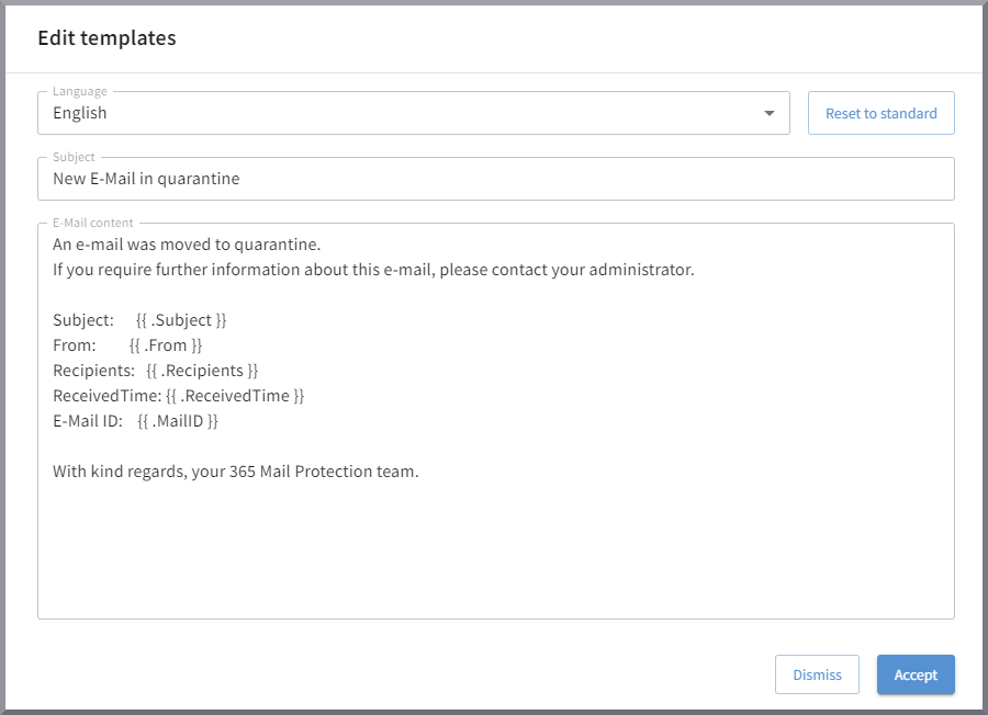 G DATA 365 | Mail Protection Editar modelo