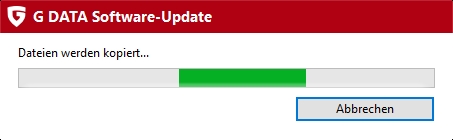 Programmupdate wird installiert