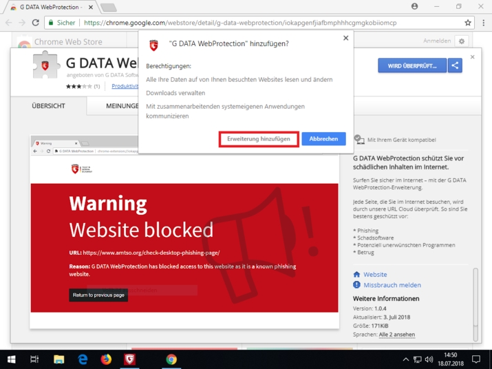 Browser-Webschutz