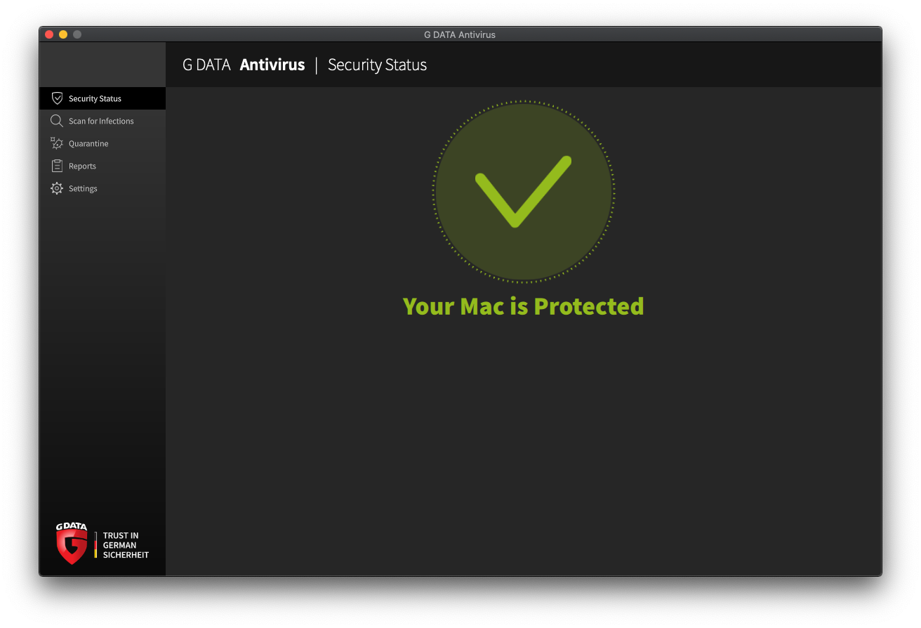 G DATA Securitycenter OK