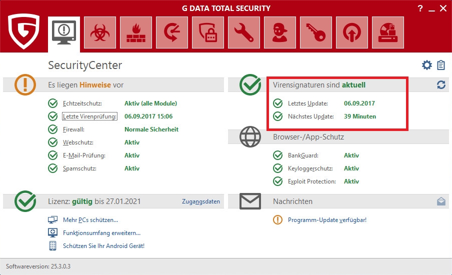 Status ändert sich nicht