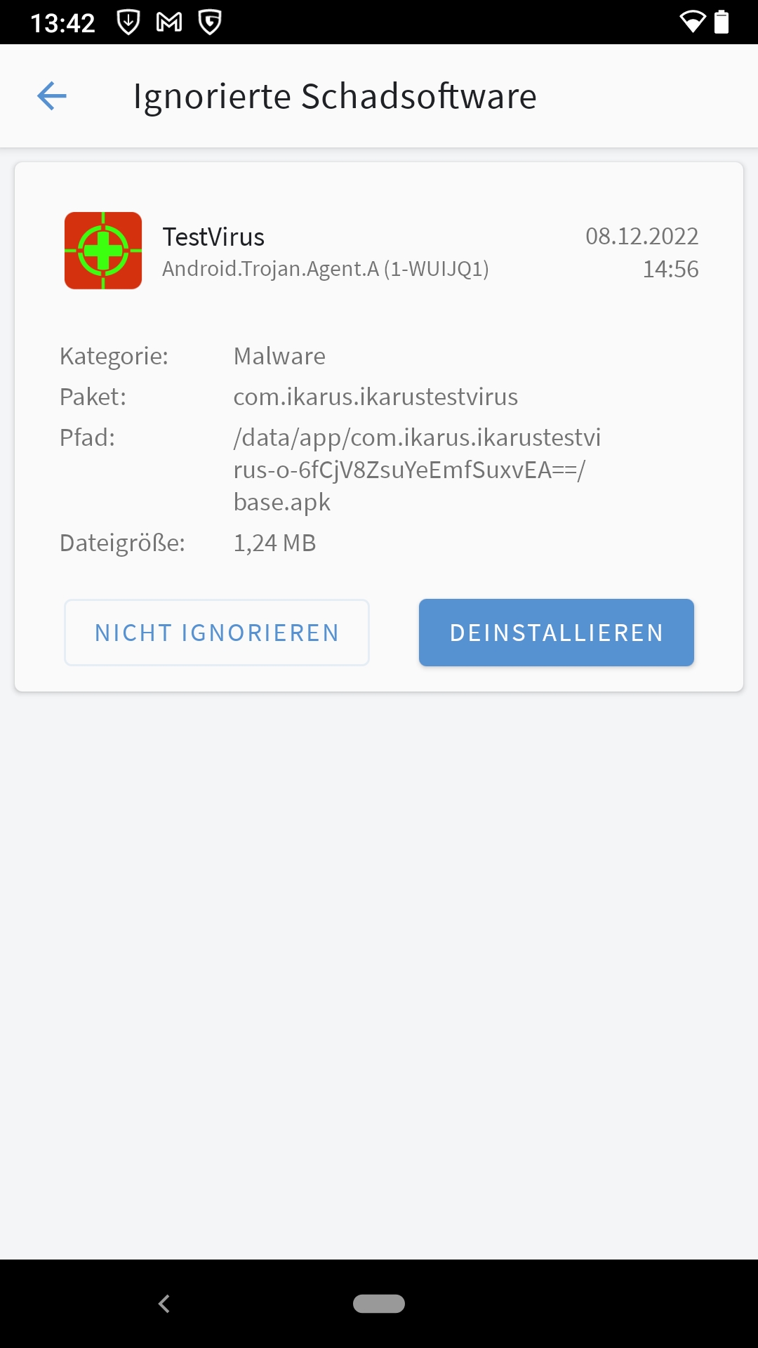 Virus löschen