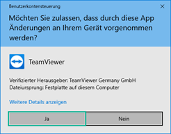 TeamViewerClient UAC