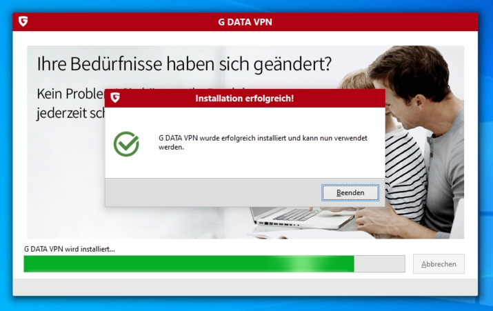 Installationsvorgang
