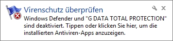 Windows-Warnung