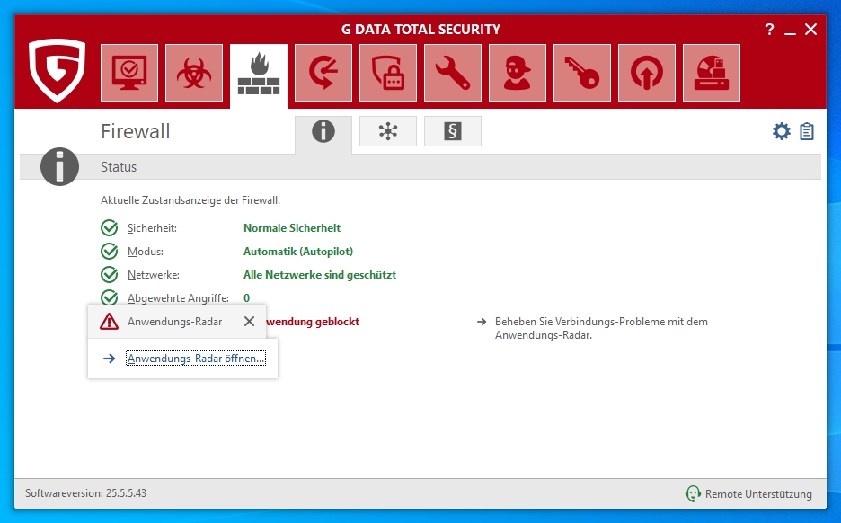 Firewall-Freigabe