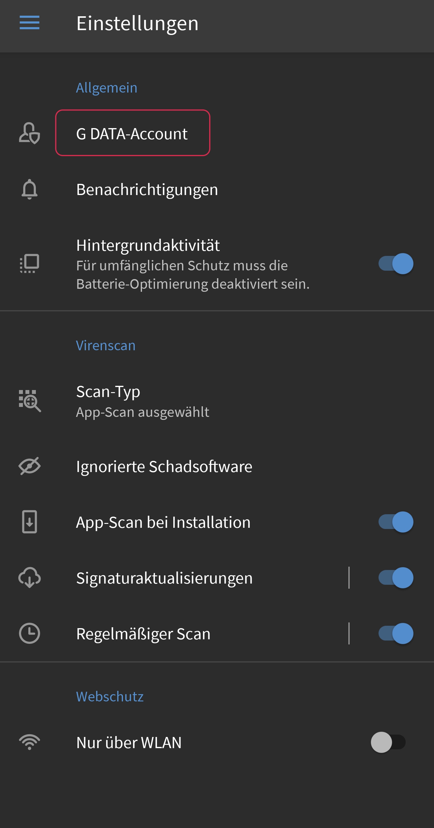 Einstellungen