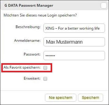 PasswortManager einrichten