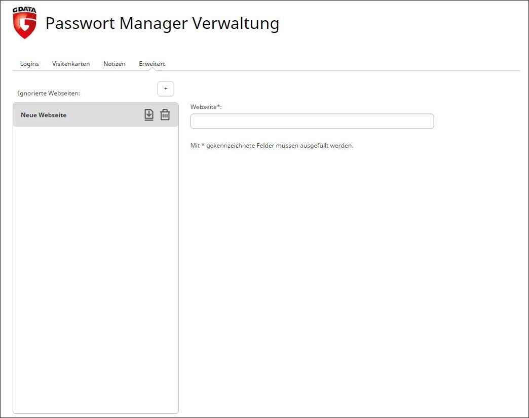 PasswortManager einrichten