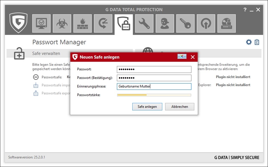 PasswortManager einrichten