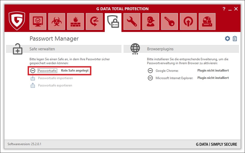PasswortManager einrichten