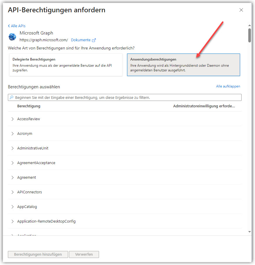 G DATA 365 | Mail Protection Anwendungsberechtigungen