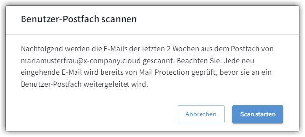 G DATA 365 MailProtection Postfach scannen