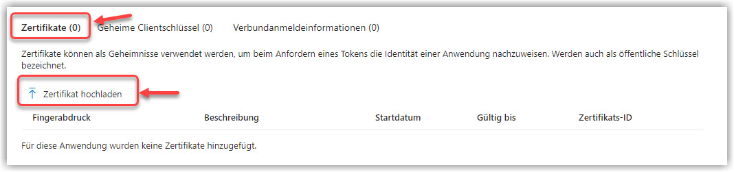 G DATA 365 | Mail Protection Zertifikat Datei auswählen