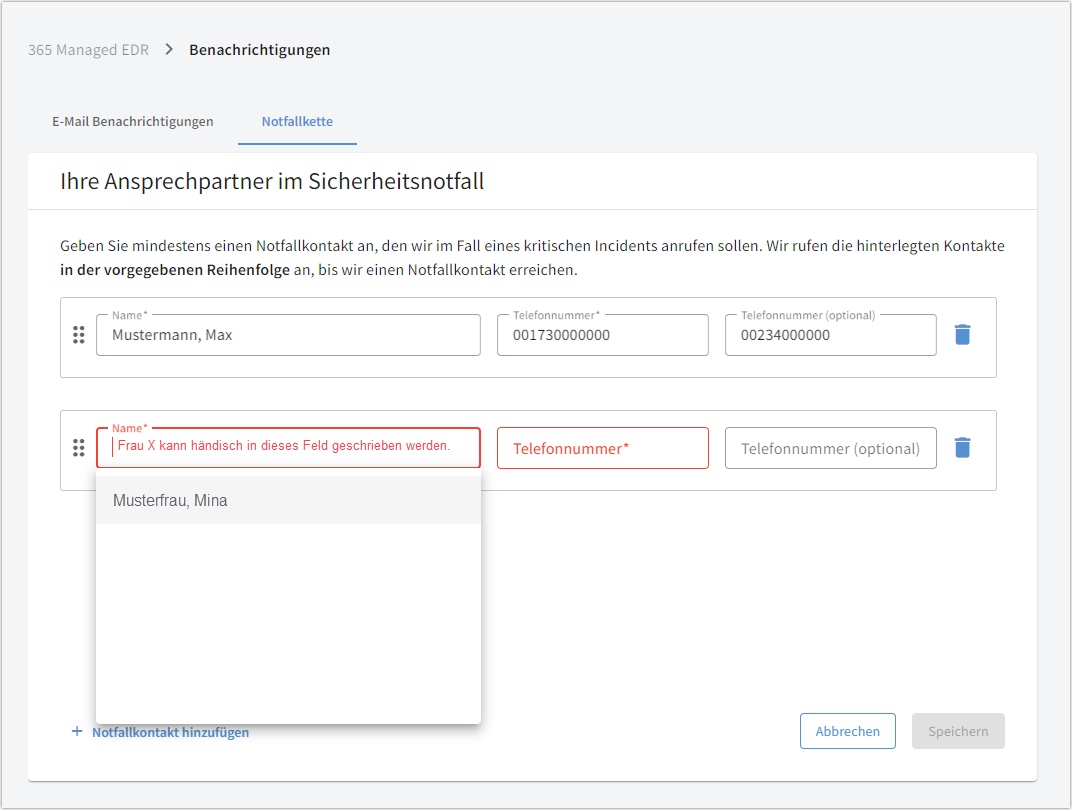G DATA 365 | MXDR Warnhinweis