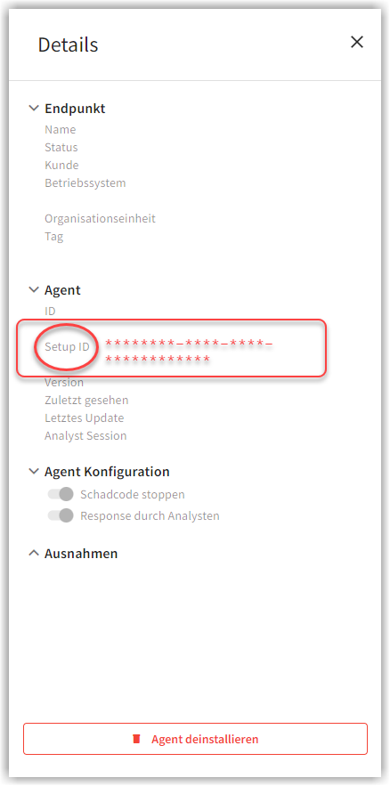 G DATA 365 | MXDR SetupID