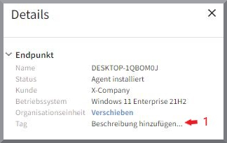 Tag erstellen