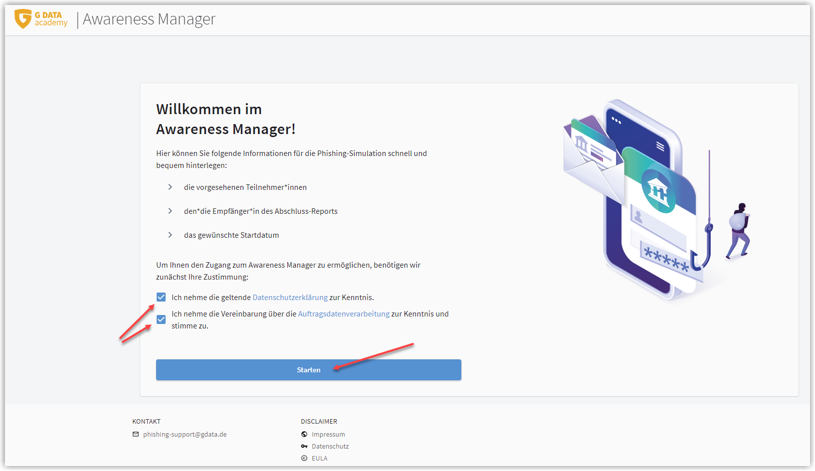 Passwort vergeben