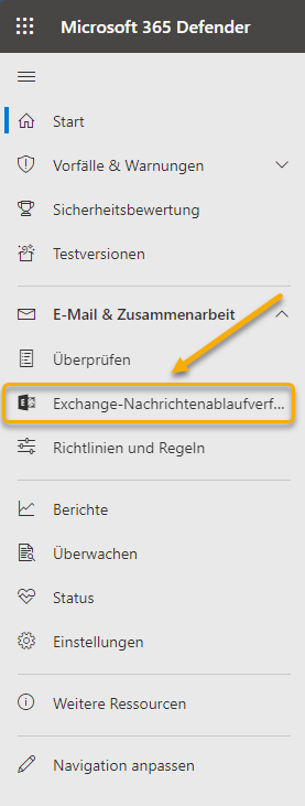 365 Nachrichtenablaufverfolgung