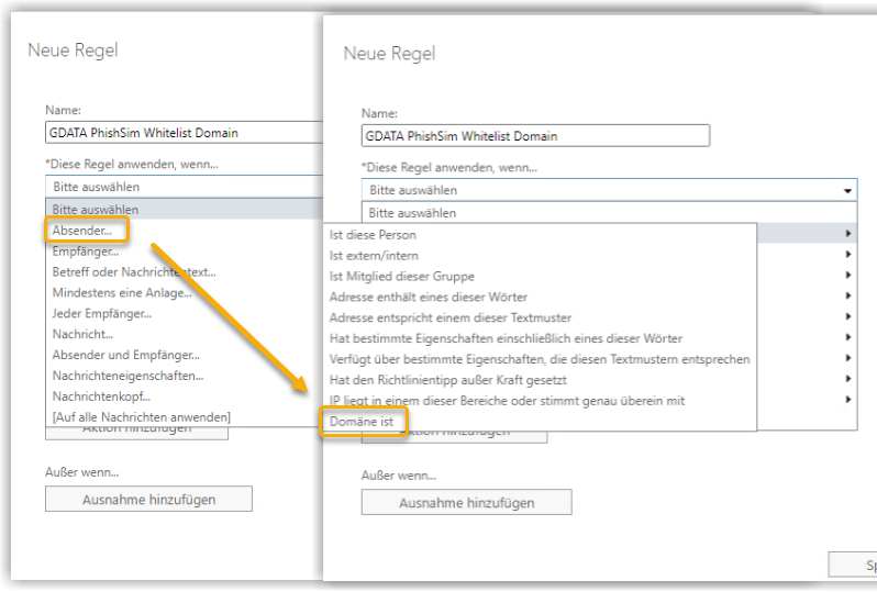 Exchange Admin Center Absender IP