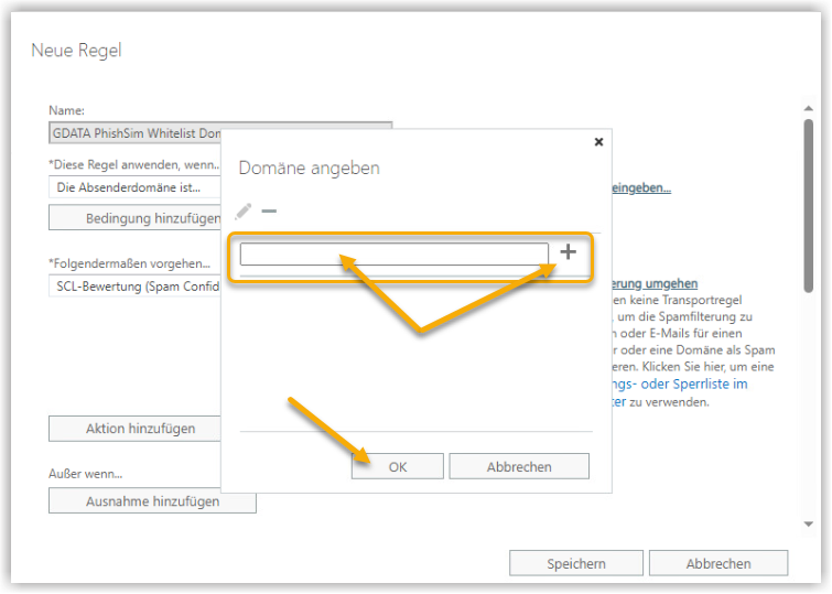 Exchange Admin Center Spamfilterung umgehen