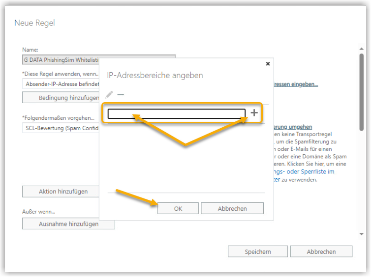 Exchange Admin Center Spamfilterung umgehen