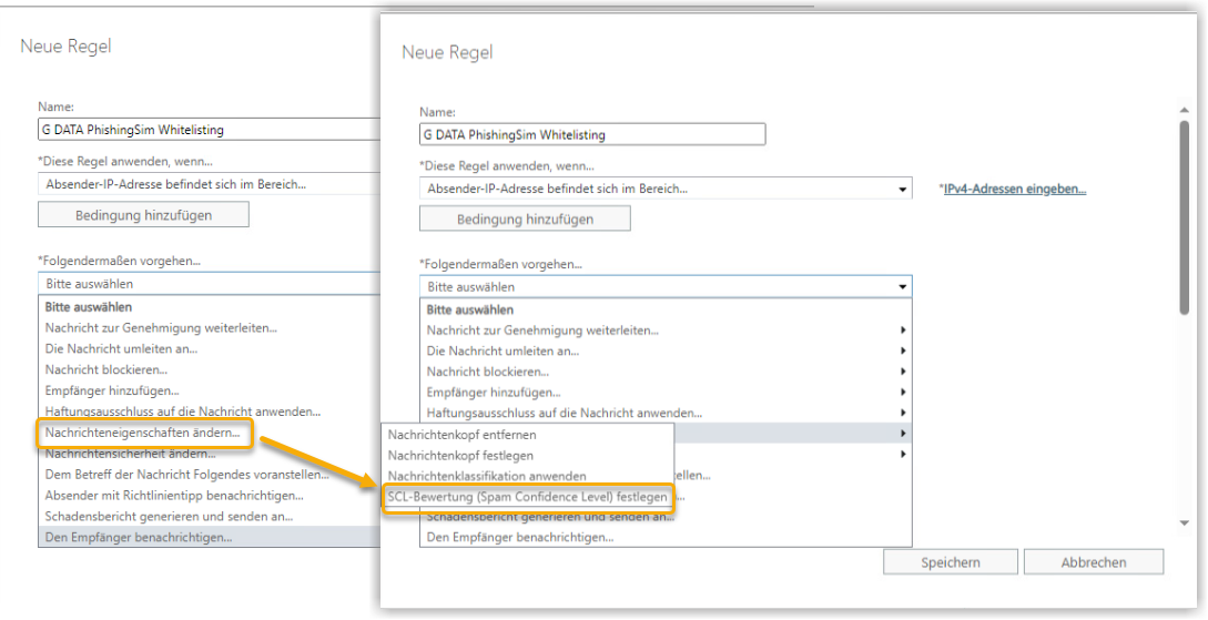 Exchange Admin Center Spamfilterung umgehen