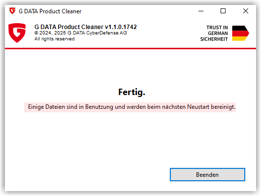 Produkt Cleaner Reboot System