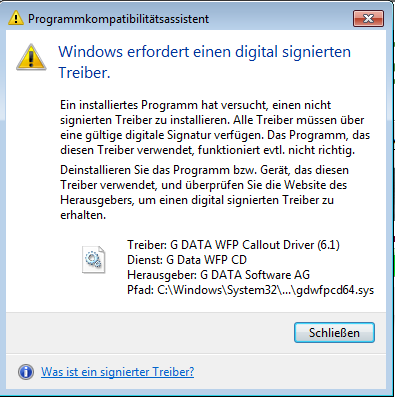 Windows 7 Fehler