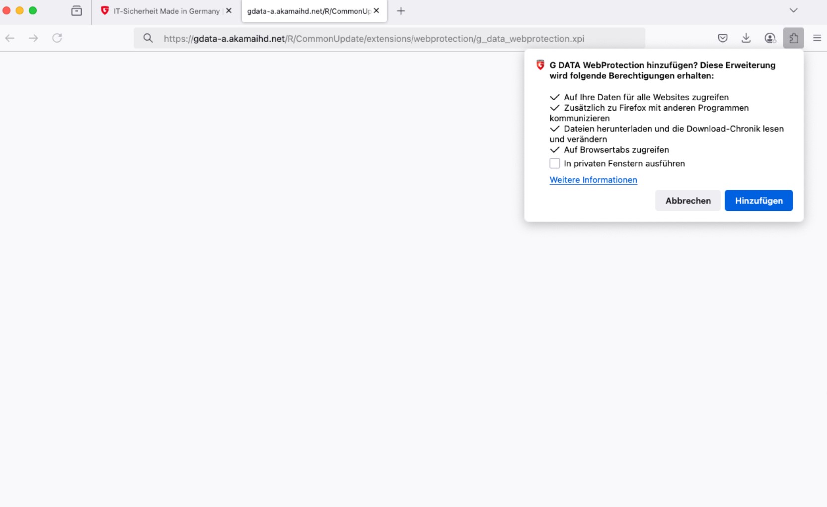 Enable web protection on Mac