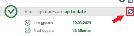 Virus signature update