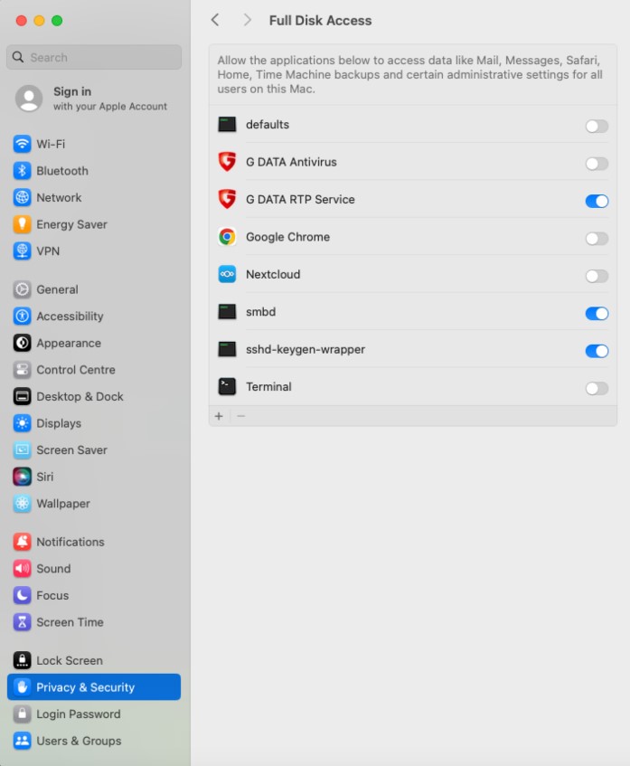 First steps after Mac installation