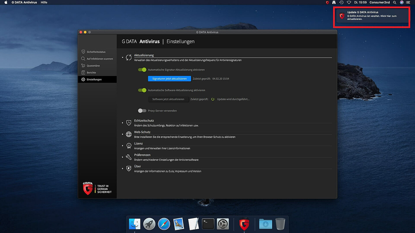 Update AV Mac