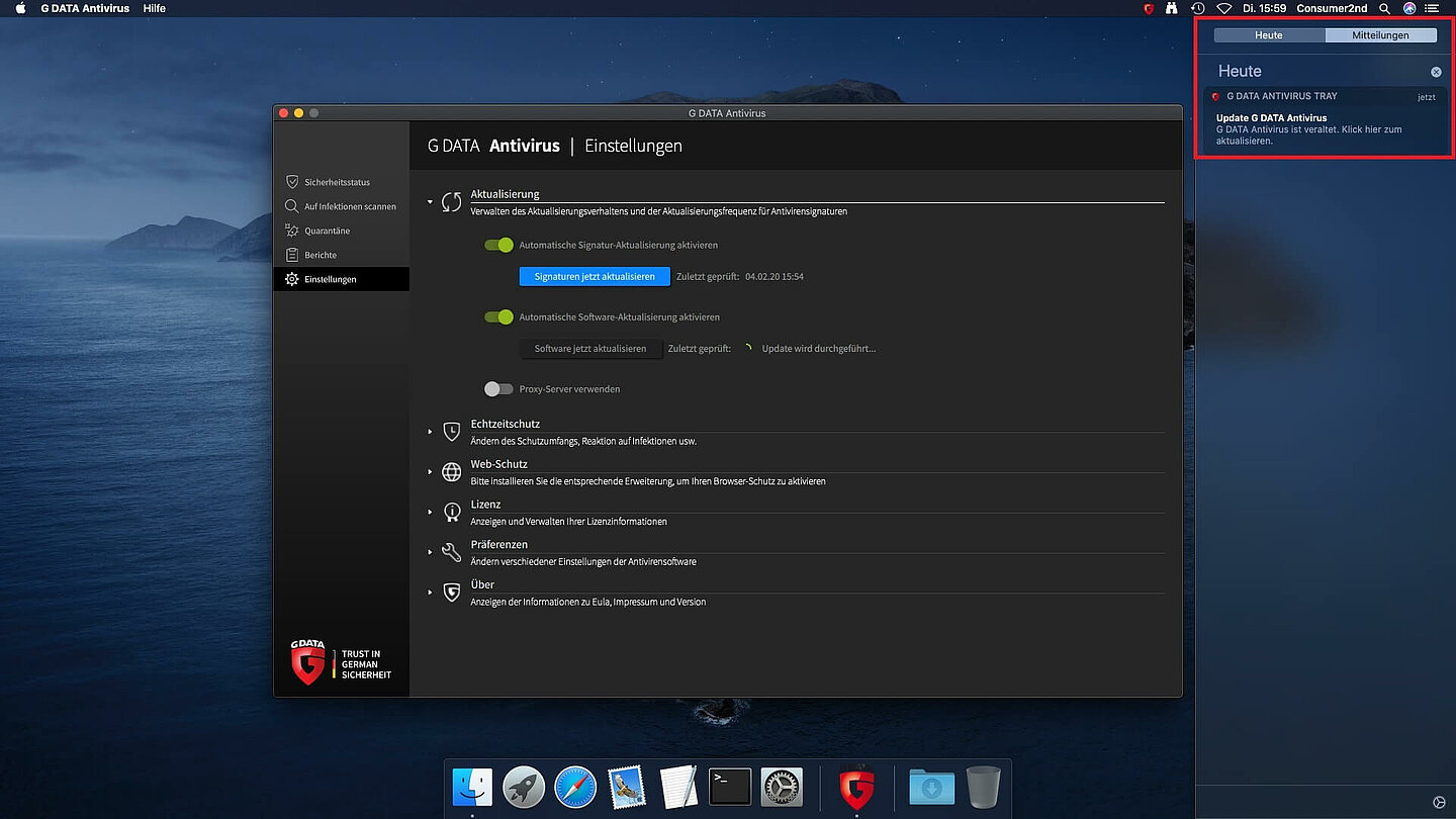 Update AV Mac