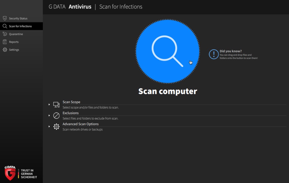 Virus scan under Mac