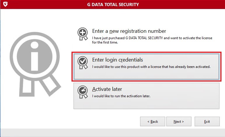 Install with credentials