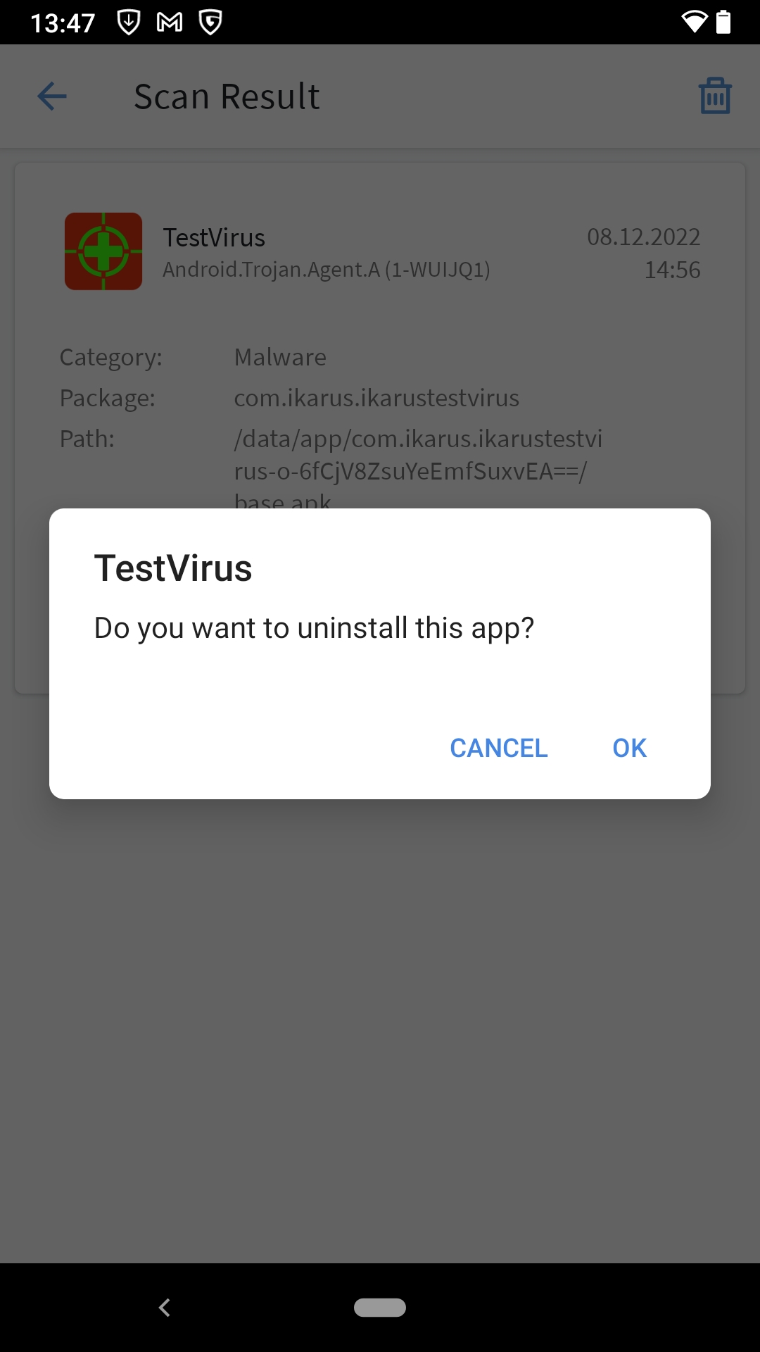 Delete virus