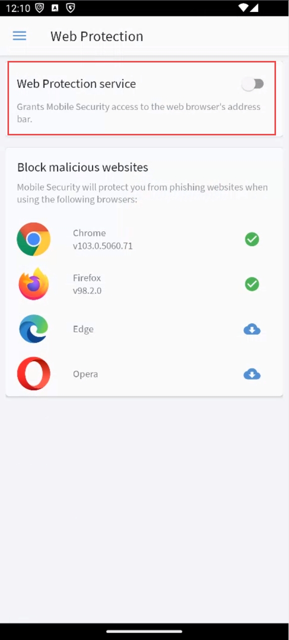 Set up WebProtection