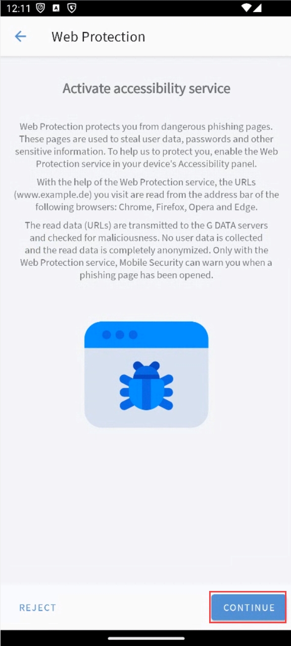 Set up WebProtection