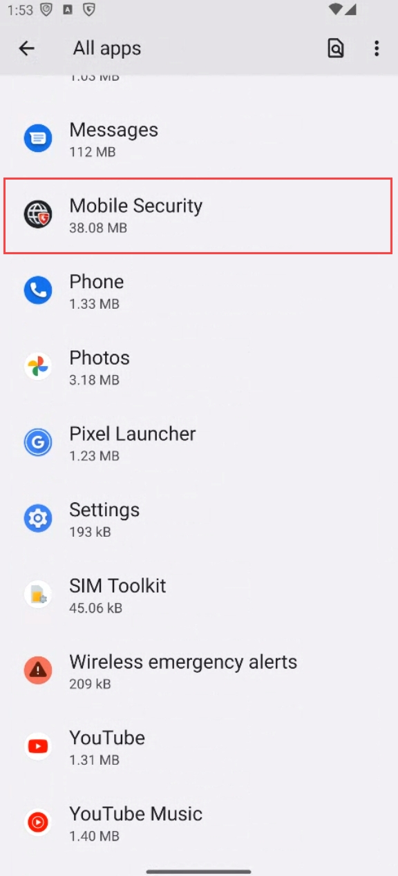 Restricted settings