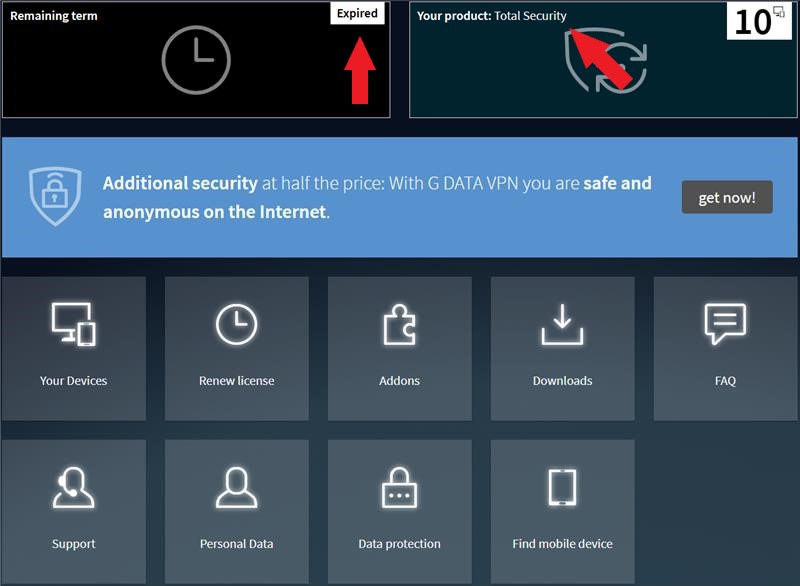 Invalid credentials