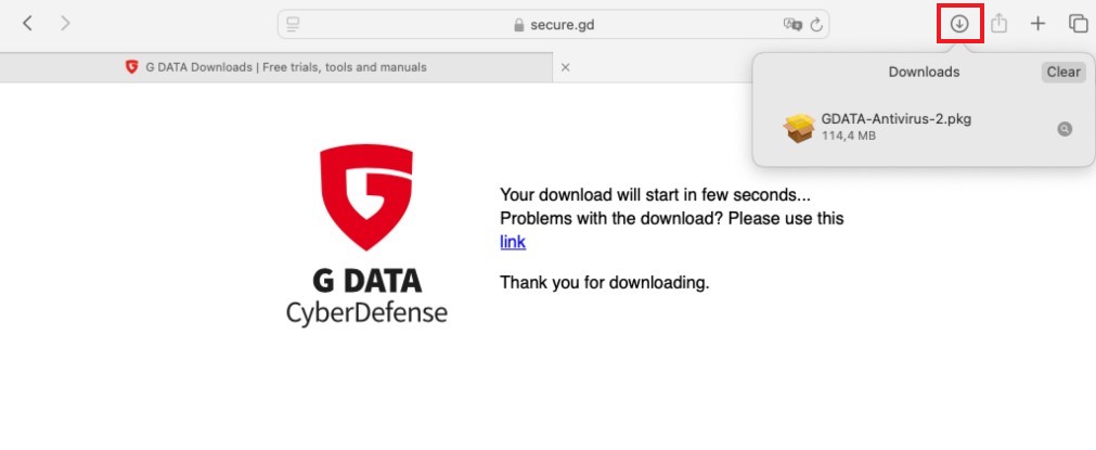 Browser downloads
