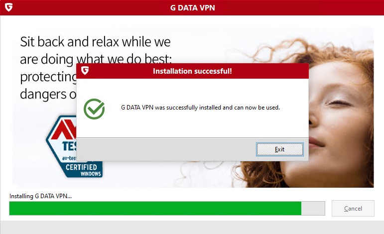 VPN installation and activation